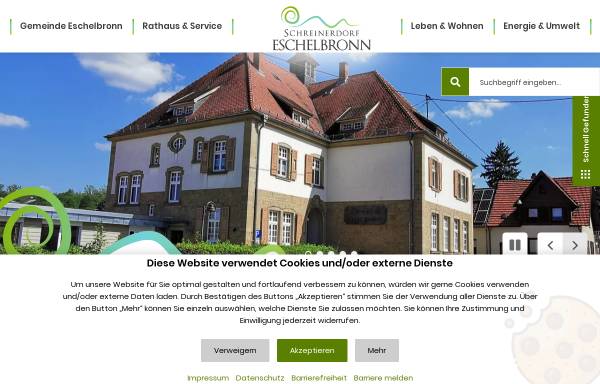 Vorschau von www.eschelbronn.de, Eschelbronn