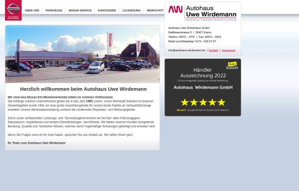 Vorschau von www.autohaus-wirdemann.de, Autohaus Uwe Wirdemann GmbH