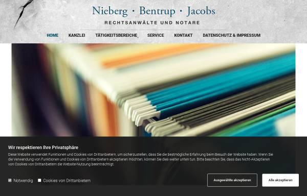 Vorschau von www.kanzlei-esens.de, Rechtsanwälte und Notare, Nieberg, Bentrub und Jacobs