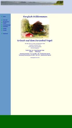 Vorschau der mobilen Webseite ferienhof-vogel.de, Ferienwohnung Familie Vogel