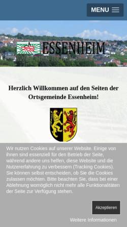 Vorschau der mobilen Webseite www.essenheim.de, Essenheim