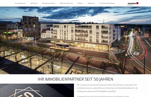 Vorschau von www.essingerwohnungsbau.de, Essinger Wohnungsbau