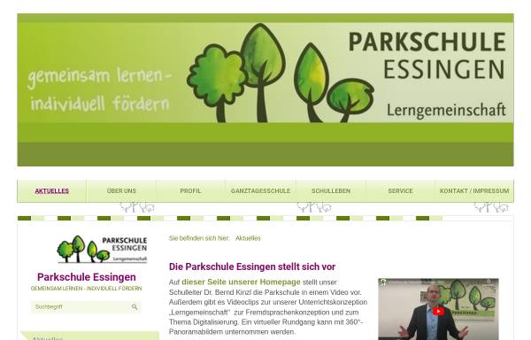 Vorschau von www.parkschule-essingen.de, Parkschule Essingen