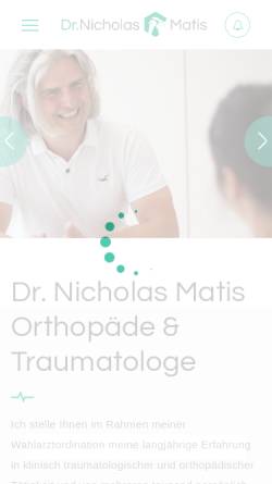 Vorschau der mobilen Webseite www.gelenkschirurgie.at, Matis, Dr. Nicholas