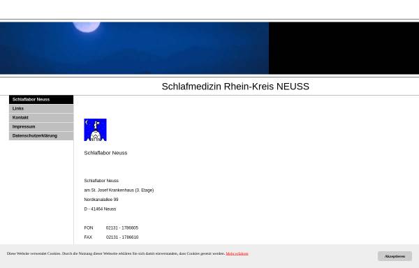 Vorschau von www.schlaf-neuss.de, Sportmedizin Neuss Dr. med Peter J. Arens und Knut Ehlen