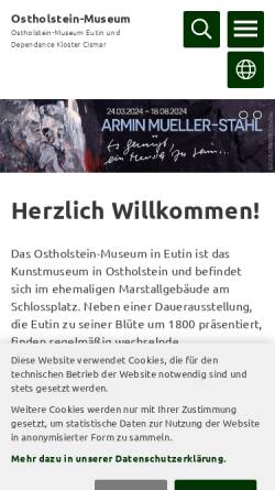 Vorschau der mobilen Webseite www.oh-museum.de, Ostholstein-Museum