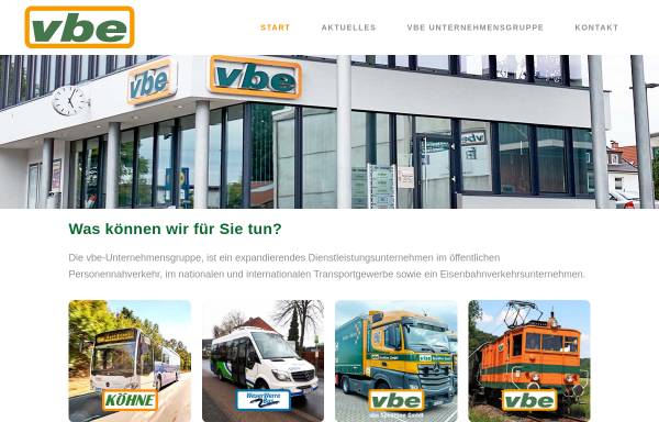 Vorschau von vbe-extertal.de, VBE Verkehrsbetriebe Extertal-Extertalbahn GmbH