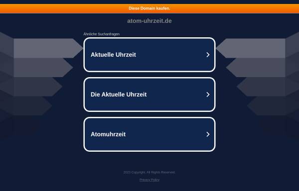 Vorschau von www.atom-uhrzeit.de, Atom-Uhrzeit für Deutschland, Österreich und die Schweiz