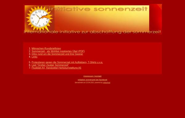 Vorschau von www.initiative-sonnenzeit.de, Initiative Sonnenzeit