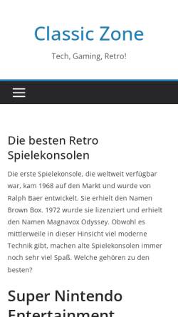 Vorschau der mobilen Webseite classic-zone.de, Classic-zone.de