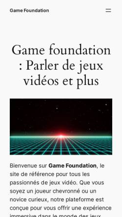 Vorschau der mobilen Webseite www.game-foundation.com, Game Foundation Multigaming