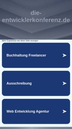 Vorschau der mobilen Webseite www.die-entwicklerkonferenz.de, Quo Vadis