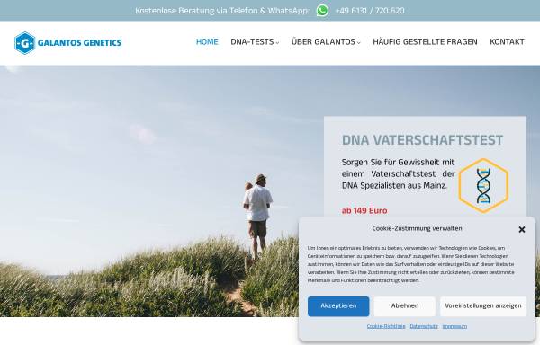 Vorschau von www.galantos.de, Galantos Genetics GmbH