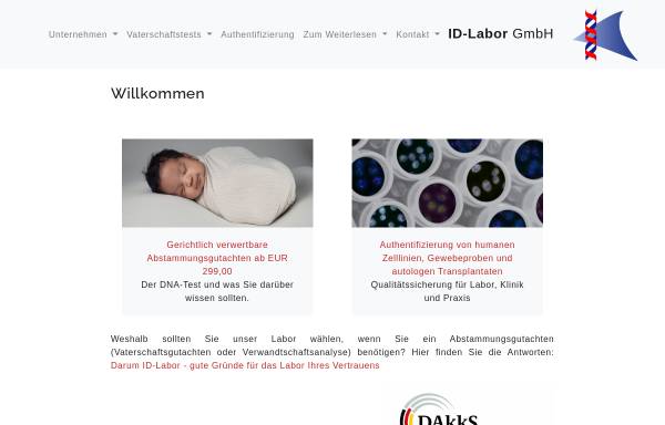 Vorschau von id-labor.de, ID-Labor GmbH