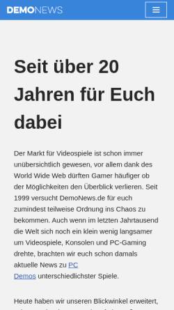 Vorschau der mobilen Webseite www.demonews.de, DemoNews.de