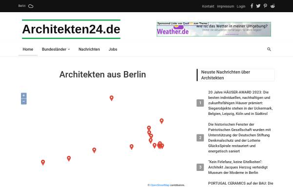 Vorschau von architekten24.de, Architekten Portal