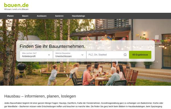 Vorschau von www.bauen.de, Bauen.de-Immowelt AG