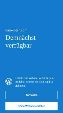 Vorschau der mobilen Webseite www.baukosten.com, Baukosten.com