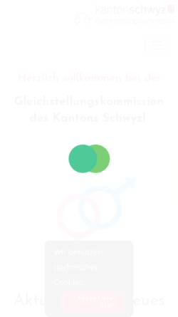 Vorschau der mobilen Webseite www.gksz.ch, Gleichstellungskommission des Kantons Schwyz, GKSZ