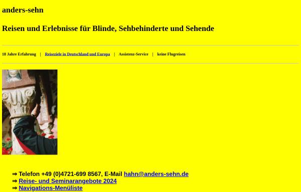 Vorschau von www.anders-sehn.de, Anders sehn - Susanne Hahn M.A.