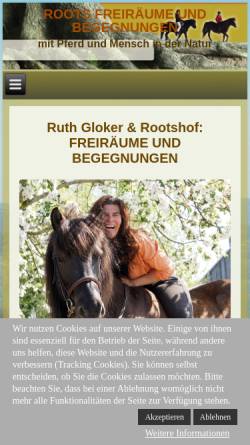 Vorschau der mobilen Webseite www.ruth-gloker.de, Ruth Gloker