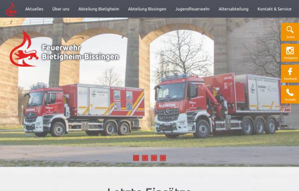 Vorschau von www.ff-bietigheim-bissingen.de, Freiwillige Feuerwehr Bietigheim-Bissingen