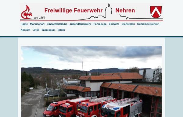 Vorschau von www.feuerwehr-nehren.de, Freiwillige Feuerwehren Nehren