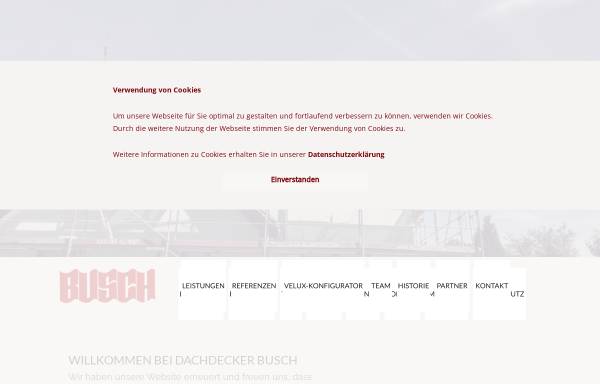 Vorschau von www.dachdeckerei-busch.de, Dachdeckerei Busch