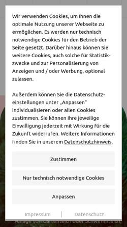 Vorschau der mobilen Webseite www.gesches-gruen.de, Gesches Grün