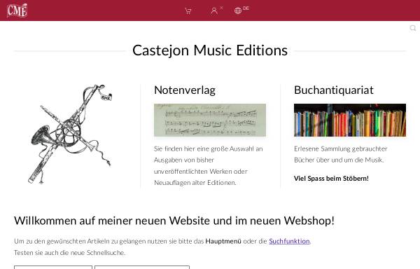Vorschau von www.castejon-music-editions.com, Castejon Music Editions, Philippe Castejon
