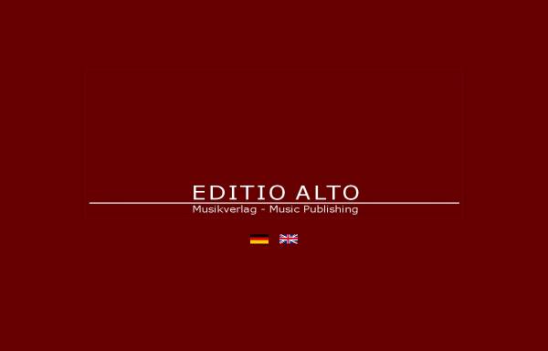 Vorschau von www.editioalto.com, Editio Alto Musikverlag, Joseph van Eyck