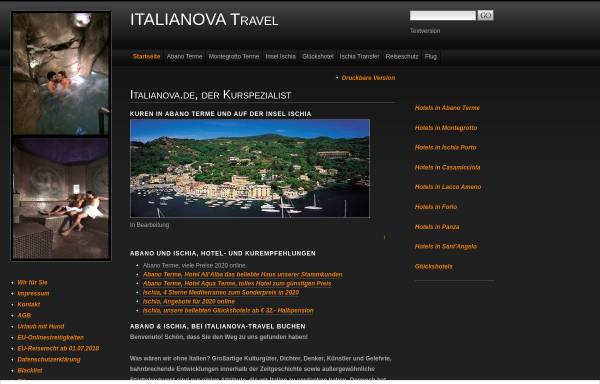 Vorschau von www.italianova.de, Italianova-Travel