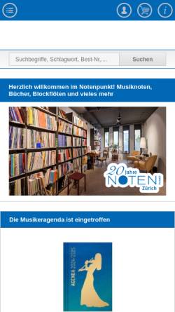 Vorschau der mobilen Webseite www.noten.ch, Notenpunkt AG