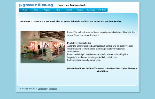 Vorschau von www.gasser-daeniken.ch, J. Gasser & Co. AG