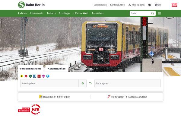 Vorschau von www.s-bahn-berlin.de, Events & Erholung und Sehenswürdigkeiten - S-Bahn Berlin GmbH