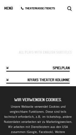 Vorschau der mobilen Webseite www.gorki.de, Maxim Gorki Theater