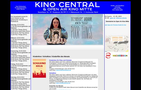 Vorschau von www.kino-central.de, Central-Kino