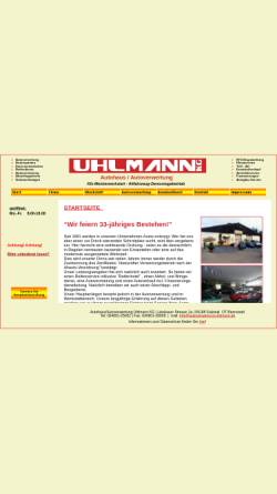 Vorschau der mobilen Webseite www.autoverwertung-uhlmann.de, Autoverwertung Uhlmann