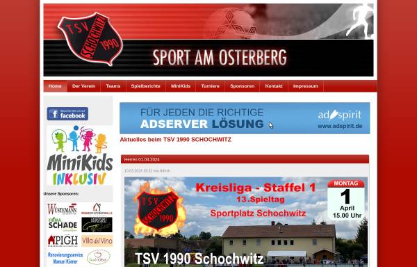 Vorschau von www.tsv-schochwitz.de, TSV Schochwitz e.V.