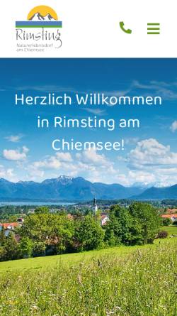 Vorschau der mobilen Webseite www.wellness-urlaub-chiemsee.de, Wellness Urlaub am Chiemsee
