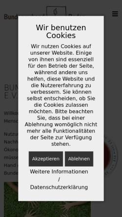 Vorschau der mobilen Webseite www.bvboden.de, Bundesverband Boden