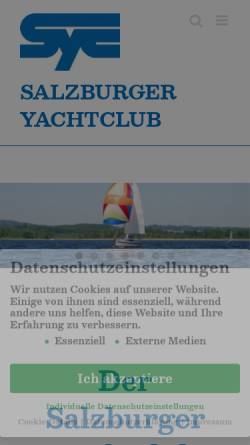 Vorschau der mobilen Webseite www.syc.or.at, Salzburger Yacht Club (SYC)