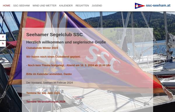Vorschau von www.ssc-seeham.at, Seehamer Segelclub (SSC)