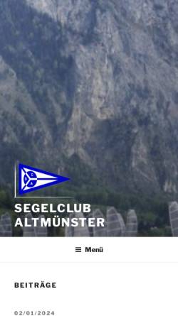 Vorschau der mobilen Webseite sc-altmuenster.com, Segelclub Altmünster (SCA)