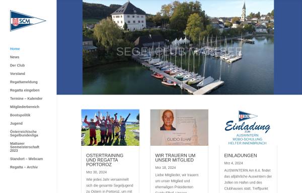 Vorschau von www.segelclub-mattsee.at, Segelclub Mattsee (SCM)