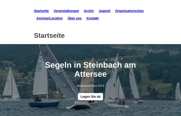 Vorschau von www.ssvs.at, Steinbacher SV - Sektion Segeln (SSVS)