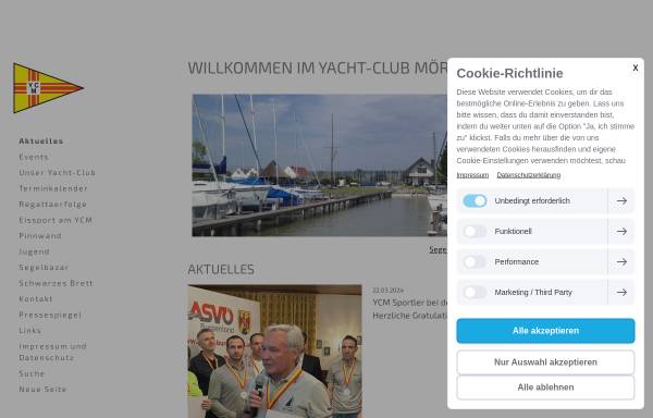 Vorschau von www.yc-moerbisch.at, Yacht Club Mörbisch (YCM)