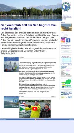 Vorschau der mobilen Webseite www.yachtclub-zell.at, Yacht Club Zell am See (YCZ)