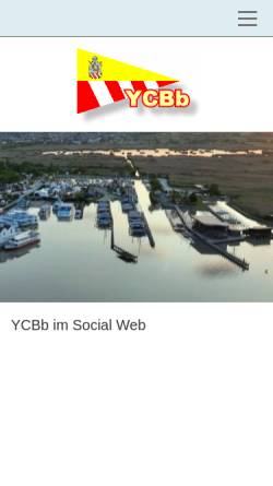 Vorschau der mobilen Webseite www.ycbb.at, Yachtclub Breitenbrunn (YCBb)