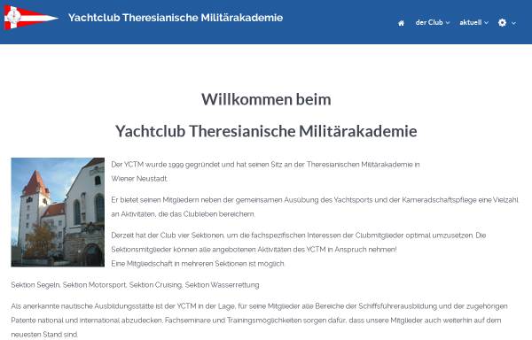 Vorschau von www.yctm.at, Yachtclub Theresianische Militärakademie (YCTM)